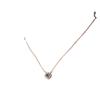 Collar Shake the Same para mujer, colgante de oro rosa en plata de ley 925 con 100 idiomas, te amo, collar de diamantes redondos