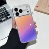 Aplicable para funda de teléfono iPhone 17 PRO MAX, color degradado se vuelve instantáneamente láser, ventana grande, Apple 16, todo incluido, a prueba de caídas 14