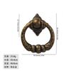Caixa de embalagem de alça pequena antiga acessórios alça de furo único decorativo gaveta de armário alça pequena anel de puxar círculo de bronze