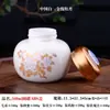 Frasco Redondo Sellado de Cerámica Botella de Miel Tapa de Silicona Antifugas Frasco Zui para Cremas Antihumedad Frasco para Té Botella de Celadón Tapa de Rosca Botella de Empaque