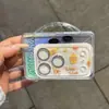 Design Fofo de Desenho Animado com Acabamento Preto Brilhante Adequado para Película de Lente de Câmera de Celular Apple 17P/17Pm/18P/18Pm, Nova Película Criativa