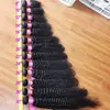 Peruca Afro Pequena Cabelo a Granel Onda Profunda Cachos Espirais Pacote de Cabelo YaKi
