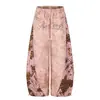 Pantalones deportivos de retazos con estampado de leopardo estilo asiático, dobladillo curvo, para hombre y mujer, primavera y otoño, vintage, desgastados, casuales, rectos, holgados, con cordón, de pierna ancha