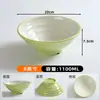 Bol para fideos para restaurantes de fideos, bol bicolor de imitación porcelana, uso comercial para hot pot picante y fideos de caracol de río, bol grande A8 vajilla de melamina, bol para sopa y fideos
