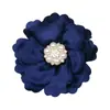 Nuevo Tejido de Satén Hecho a Mano Perla Diamante Núcleo de Flor Flor diy Accesorios para el Cabello Tocado Zapatos y Sombreros Accesorios de Ropa