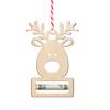 Transfronterizo Nuevo Inacabado Creativo Madera Dinero Árbol de Navidad Adorno Colgante Regalo DIY Pintura en Blanco Decoración de Fiesta