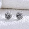 Pendientes de imitación de diamantes retro para mujer, populares, de estilo francés real, redondos y de color, de estilo transfronterizo.