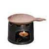 Calentador de Velas Cerámico Esencial para Aceites Esenciales Transfronterizo, Difusor de Incienso, Estufa para Tostar Hojas de Té de Salvia, Adorno Artesanal