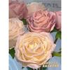 Rosa falsa flor artificial decoración de flores mesa escritorio sala de estar dormitorio decoración adornos eterno ramo de flores secas