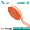 Fabricante OEKO-TEX personaliza cinta de poliéster colorida a rayas de color intercalado para correas de bolso, cinta de borde y accesorios de prendas de vestir