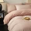 Outono e Inverno Nordic Simples Impressão de Algodão Lixamento Conjunto de Quatro Peças Algodão Engrossado Quente Colcha Capa Roupa de Cama Transfronteiriça