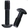 Tornillos No Extraíbles de Acero Inoxidable 304, Cabeza Semiredonda Negra, Hexagonal, Tornillos de Cabeza Avellanada Semirroscados Hexagonales M3M4M6