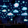 Pegatinas Luminosas de Nube y Estrella de Amazon Transfronterizas para Habitación Infantil Pegatinas de Pared Creativas que Brillan Pegatinas Decorativas de Pared Fluorescentes