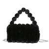 Bolsa de Pelúcia Feminina 2023 Outono e Inverno Nova Moda Simples Bolsa de Mão Estilo Coreano Elegante Tendência Fofa Bolsa Transversal