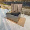 Caja de Herramientas Grande de Hierro Hardware Placa de Acero Inoxidable Caja para Llevar con Cerradura Caja de Almacenamiento Almacenamiento Coche Caja Vacía