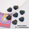 Waffle Corazón Pequeño Corazón de Durazno DIY Joyería de Cuentas Cadena Colgante Cuerda para Teléfono Celular Aretes Hechos a Mano Collar Pulsera Cuentas para Joyería