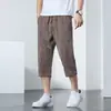 Pantalones Cortos de Verano para Hombre Delgados Sueltos Casuales de Pierna Recta Transpirables Medios de Secado Rápido