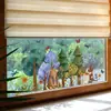 BRUP Floresta de Conto de Fadas Desenho Animado Adesivo de Janela Quarto de Criança Jardim de Infância Reutilizável Adesivo Eletrostático HS-JD5620E