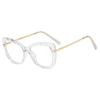 Gafas Jamie 9018 Europeas y Americanas Modernas de Corte Diamante Anti Luz Azul para Mujer Marco Completo de Tr90 Se Pueden Adaptar con Lentes Graduados