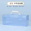 Caja de Almacenamiento para Herramientas de Caligrafía Portátil de Mano a Prueba de Polvo Caja para Pinceles Caja de Accesorios Caja de Almacenamiento Transparente para Pintura Artística