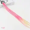 Cuerda para Trenzar el Cabello de Niña con Gradiente de Color Nuevo Seda de Alta Temperatura Bucle de Cabello Trenzado Hecho a Mano DIY Peluca Infantil