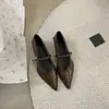 Primer Encuentro con Ji Xiaoxiang: Zapatos Mary Jane de punta para mujer, nueva colección de verano 2026, zapatos de trabajo con tacón grueso