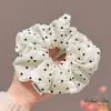 Laço de Cabelo de Renda Doce, Scrunchie de Luxo Estilo Coreano, Laço de Cabelo Extra-Grande para Coque, Corda de Cabelo para Rabo de Cavalo, Acessório de Cabelo