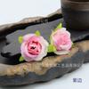 Dinheiro rosa simulação de flor rosa arranjo de flores de vime material saco caixa de flores com flor Xunpu grampo de cabelo flor roupas chinesas acessórios de cabelo produção