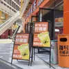 Suporte de cartaz de quadro KT para loja de milk tea, suporte de exibição publicitária, suporte vertical de chão, outdoor para recrutamento, suporte de exibição de outdoor