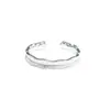 Anillo elegante con acabado cepillado para mujer, versátil para apilar, anillo de lujo ligero exquisito estilo ins, popular en Xiaohongshu, anillo de moda para el dedo índice