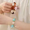 Collar de Abalorios Ovalados Geométricos de Acrílico, Cadena para Clavícula de Lujo Ligero de Nicho, Juego de Joyería Personalizada Estilo Europeo y Americano al por Mayor