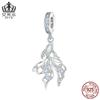 Efu Le Ocean Wind Magic Color Smart Fighting Fish Pingente s925 Sterling Silver Opal diy Bead Acessórios Atacado