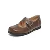 Zapatos Mary Jane Franceses Augushideng para Mujer 2026 Nuevos Zapatos Planos de Otoño, Extremadamente Elegantes, Cómodos para Ir al Trabajo, Zapatos Pequeños de Cuero