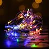 Luces de Cadena LED Luces de Cable de Cobre Luces de Hilo de Cobre Decoración de Pastel Luces de Botón Luces con Protección IP65 Batería de Botón