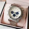 2019 Novo AliExpress comércio exterior popular marca centenária ponteiro fino segundos correndo moda casual masculino pulseira de aço relógio atacado