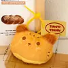 Pingente Criativo de Boneco Sanduíche de Pelúcia para Mochilas de Meninas, Decoração de Chaveiro, Enfeite Pendurado, Acessório de Brinquedo de Garra