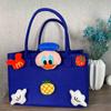 Bolsa de fieltro al por mayor Bola de fieltro Dibujo animado Regalo acompañante Bolso de mano de fieltro Bolsa de compras para llevar a mano Bolsa de regalo logo