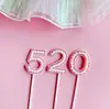 520 Pastel de San Valentín Decoración de Confesión Lámpara de Amor Perlada Decoración de Pastel para Confesión y Propuesta Tarjeta de Enchufe Joyería