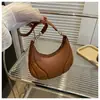 Bolso de Piel Suave para Mujer 2025 Otoño Nuevo Tendencia de Nicho Bolso de Axila Elegante Versátil Bolso de Hombro para Viajar