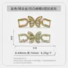 Accesorios de Ropa DIY Hebilla de Cuero de Mariposa Pequeña con Pedrería Hebilla de Decoración para Boina Hebilla de Decoración para Cinturón de Pedrería Sombrero Flor para Zapato