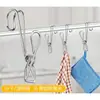 Suministros de limpieza para el hogar: percha de alambre de acero de cola larga con pinzas, herramienta multifuncional para colgar y cuidar bolsos de cuero y artículos de cuero