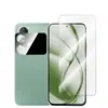 Adecuado para teléfono PocoM8Power 5G, borde curvo de aluminio de alta calidad, vidrio esmerilado transparente con impresión de seda anti-miradas indiscretas, película para lente transparente