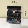 Conjunto de Iluminadores com Glitter Transfronteiriço, Canetas de Arte para Desenho de Estudante de Alto Valor, Canetas Marcadoras com Glitter para Pontos Chave