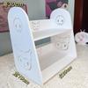 Librero de Escritorio del Fabricante Almacenamiento Creativo para Dormitorio de Estudiante Estante de Almacenamiento para Escritorio Tablero de Madera-Plástico Estante de Almacenamiento Multicapa Caja Organizadora