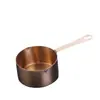 Colher de molho de aço inoxidável colher de molho copo medidor com cabo jarra de leite balde de suco de bife pote de açúcar prato pequeno xícara de molho para comida ocidental