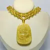Pendente de Dragão de Vidro Jade Imitação Colar Longo de Aventurina Esmeralda Colar do Ano Zodiacal Corrente para Suéter Estilo Calcedônia