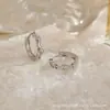 Producto Nuevo Transfronterizo de Amazon, Pendientes Redondos de Cobre Incrustados con Circonita de Moda, Pendientes Versátiles de Moda, Geometría de Luna