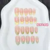 Adesivos de Unha Full-Size 30 Peças Sem Lixa, Sem Dobra, Sem Marca para Comércio Exterior Transfronteiriço, Pontas de Unha Estilo Francês Removíveis