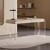 Estilo Crema Escritorio Moderno Simple Lujo Ligero Escritorio de Oficina Diseñador Estudio Hogar Tocador Escritorio de Escritura Mesa Integrada
