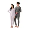 Outono e Inverno Veludo Alemão Roupa Íntima Quente Conjunto Masculino Classe A Plus Veludo Roupas Quentes Feminino 10A Acrílico Antibacteriano Top de Outono Calça de Outono
